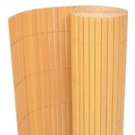 dwustronne-ogrodzenie-ogrodowe-pvc-90x500-cm-zolte-lumarko
