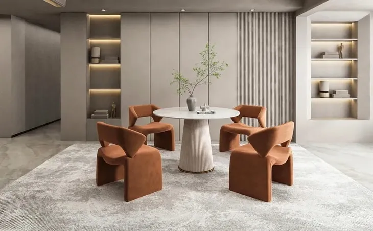 stol-do-jadalni-livin-hill-modig-okragly-stal-nierdzewna-120-cm-bialy-marka-livin-hill
