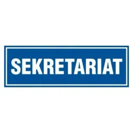 znak-tabliczka-sekretariat-10x30cm-pcv-1mm-tablica