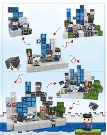 klocki-magnetyczne-25cm-kostki-piksele-zestaw-policja-miasto-110-elementow