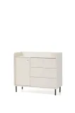 komoda-meblar-grande-103-6x42x91-cm-bezowa-zlota-3-szuflady-1-drzwi-stan-nowy
