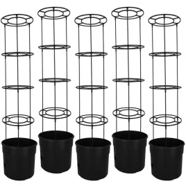 doniczka-do-uprawy-pomidorow-z-drabinka-na-balkon-czarna-39-cm-zestaw-5-szt
