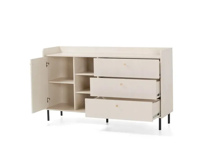 komoda-meblar-grande-153-6x42x91-cm-bezowa-czarna-3-szuflady-1-drzwi-kolekcja-grande