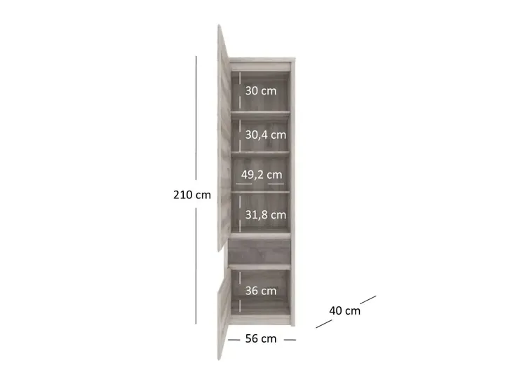 regal-wysoki-na-ksiazki-do-salonu-pokoju-biura-stojacy-jazz-kasztan-glebokosc-mebla-40-cm