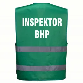 kamizelka-odblaskowa-portwest-xxl-xxxl-zielona-z-nadrukiem-inspektor-bhp