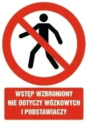 tabliczka-wstep-wzbroniony-nie-dotyczy-wozkowych-i-podstawiaczy-30x42-pcv3