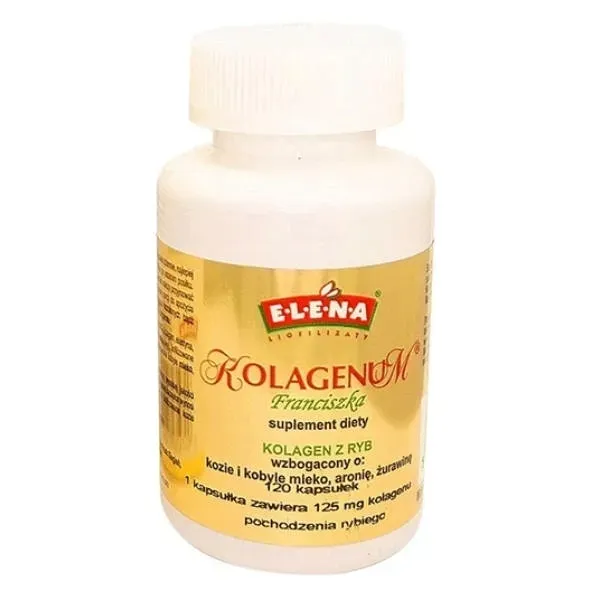 Kolagenum Franciszka Gold 125mg - liofilizowany kolagen 120kaps. | Elena