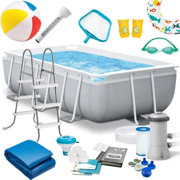 BASEN OGRODOWY STELAŻOWY INTEX 300x175 18w1 ZESTAW