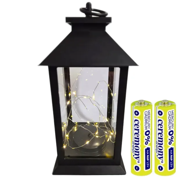 Latarenka Dekoracyjna Prostokątna CEREMONY LA4 LED Duża 30cm + Baterie