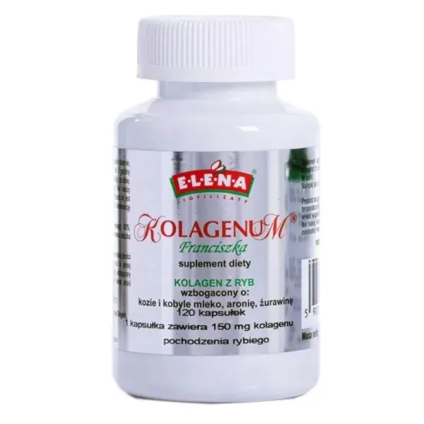 Kolagenum Silver 150mg - hydrolizowany kolagen 120kaps. | Elena
