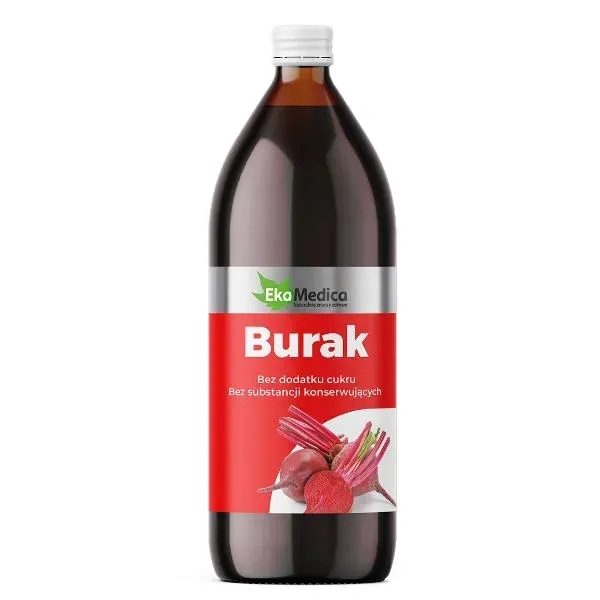 Sok z buraka 100% bez cukru 1l | EkaMedica