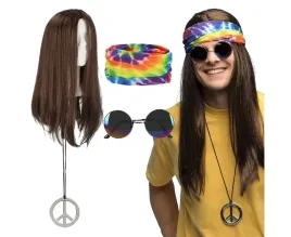przebranie-hipisa-hippie-john-opaska-okulary-peruka-stroj