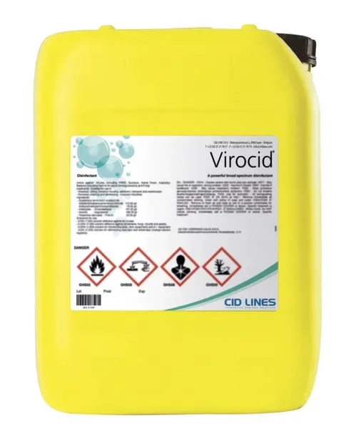 VIROCID ASF PŁYN DO DEZYNFEKCJI WIRUSOBÓJCZY 5L PROMOCJA!