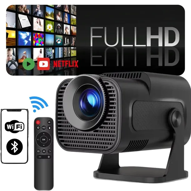 Projektor rzutnik Android WIFI przenośny HY320 FULL HD smart obrotowy pilot