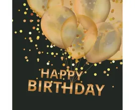 serwetki-papierowe-gold-balloons-happy-b-day-on-black-20-szt