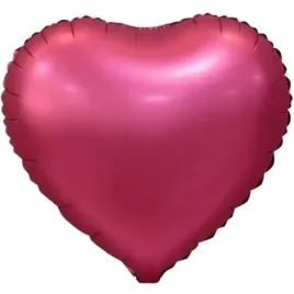 balon-serce-ciemnorozowy-mat-walentynki-prezent-zareczyny-urodziny-36-cm
