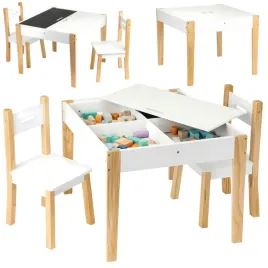 meble-dla-dzieci-stolik-2-krzesla-drewniany-zestaw-komplet-mebli-bialy