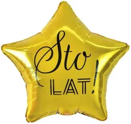 balon-urodzinowy-sto-lat-gwiazda-zlota-48-cm