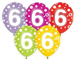 balony-cyfra-6-urodziny-rocznica-kolorowe-5-szt