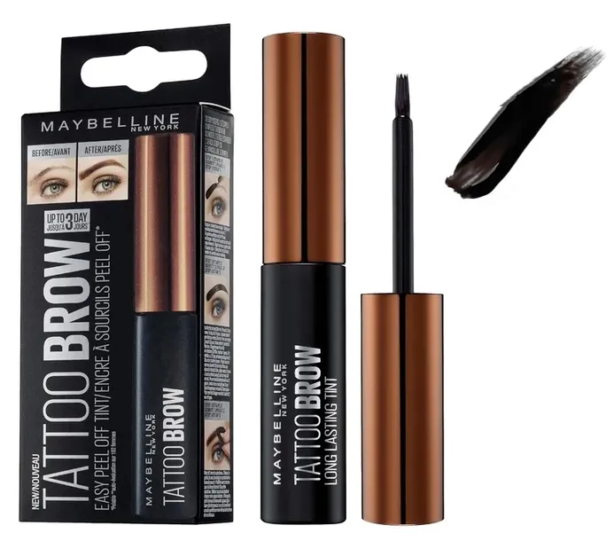 Maybelline Żel Farba Do Brwi Trwała Koloryzacja Medium Brown Tattoo Brow