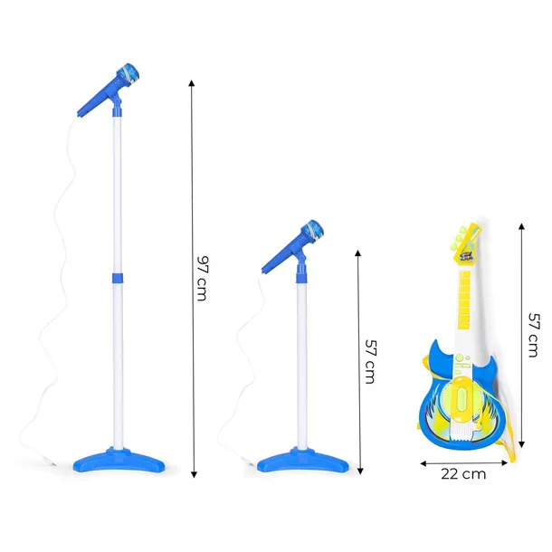 gitara-dla-dzieci-elektroniczna-zestaw-mikrofon-gitara-statyw-material-plastik