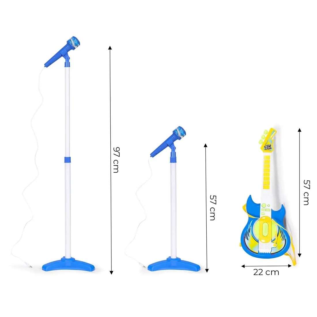 gitara-dla-dzieci-elektroniczna-zestaw-mikrofon-gitara-statyw