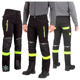 spodnie-robocze-meskie-ocieplane-zimowe-odblaskowe-softshell-elastyczne-48