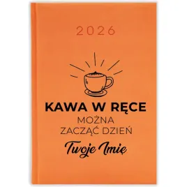 kalendarz-2026-pomaranczowy-planer-terminarz-prezent-motywujacy-kawa-w-rece