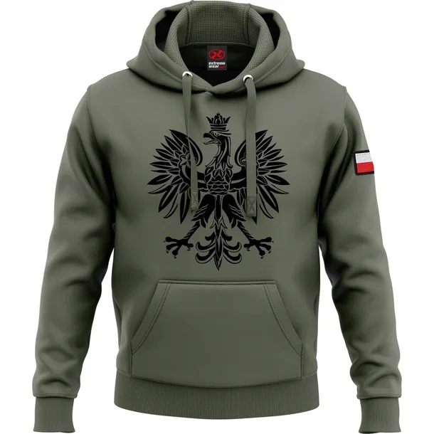 BLUZA PATRIOTYCZNA Z ORŁEM ZIELEŃ WOJSKOWA eXtremewear roz. L
