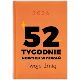 kalendarz-2026-pomaranczowy-planer-terminarz-prezent-motywujacy-52-tygodnie