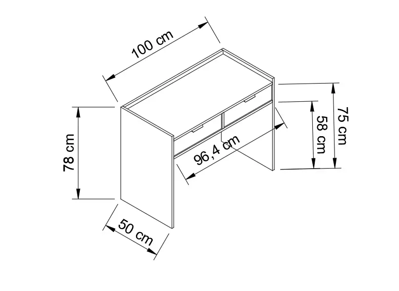 biurko-100-cm-biale-aura-stan-nowy
