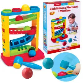 smily-play-sp82932-kolorowa-zjezdzalnia-z-pileczkami-i-mlotkiem