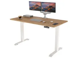 biurko-elektryczne-z-bialym-stelazem-dab-craft-140x80