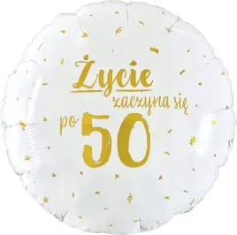balon-50-urodziny-zycie-zaczyna-sie-po-50-46-cm