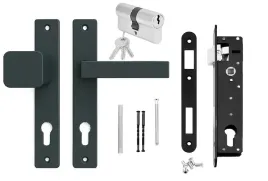 zestaw-komplet-do-furtki-zamek-pochwyt-klamka-wkladka-antracyt-ral7016
