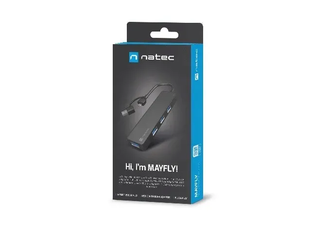 hub-usb-natec-mayfly-4xusb-3-0-czarny-usb-c-adapter-usb-a-waga-z-opakowaniem-0-069-kg