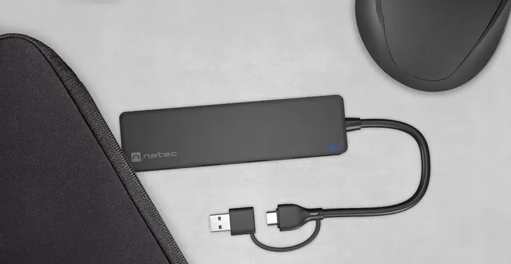 hub-usb-natec-mayfly-4xusb-3-0-czarny-usb-c-adapter-usb-a-stan-nowy-liczba-portow-4
