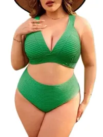 shein-plus-size-stroj-kapielowy-zielony-48-lad