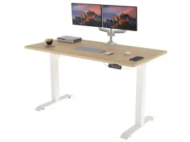 biurko-elektryczne-z-bialym-stelazem-dab-sonoma-175x80
