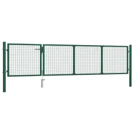 vidaxl-brama-ogrodzeniowa-stalowa-350-x-75-cm-zielona