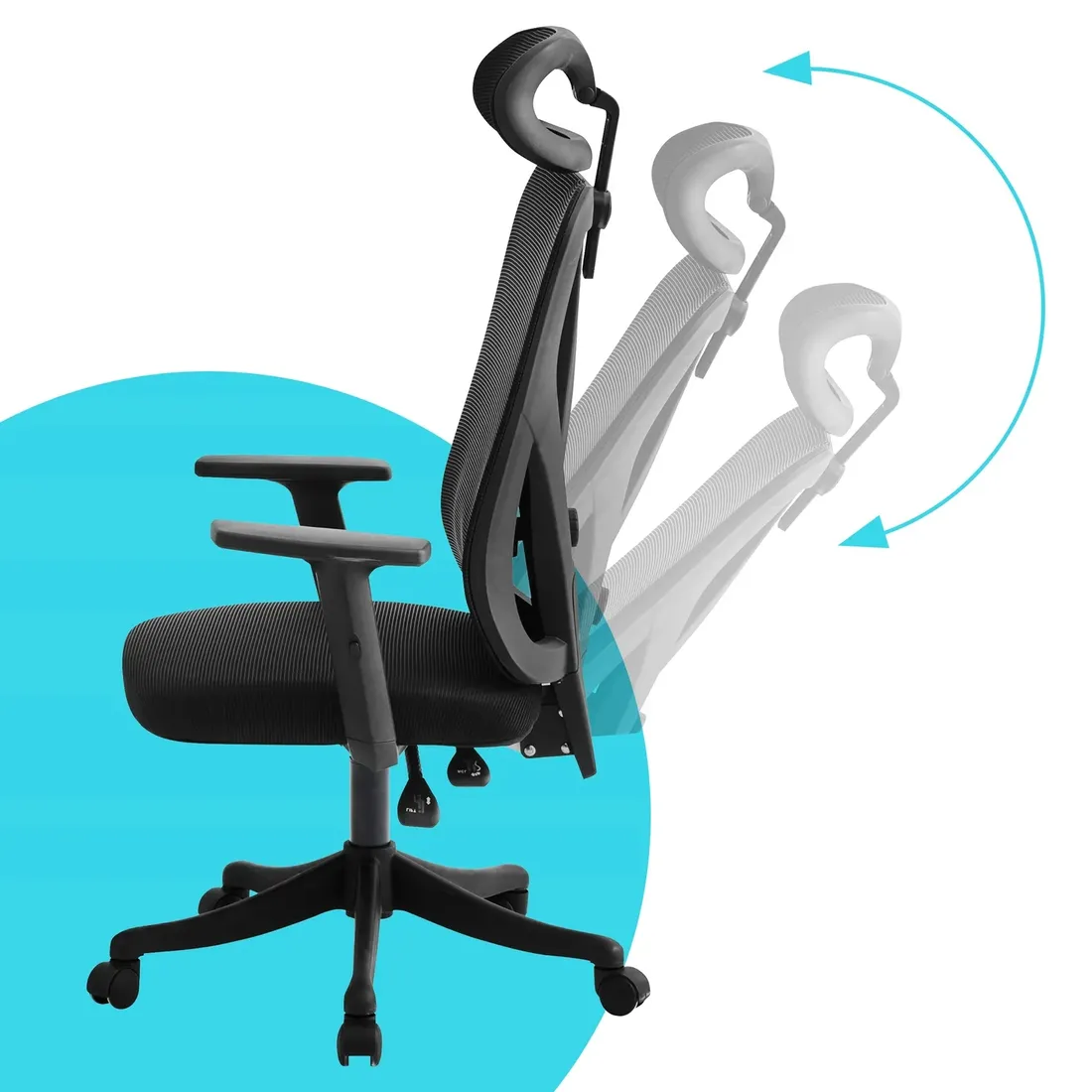 fotel-biurowy-krzeslo-gamingowe-ergonomiczne-regulowane-podlokietniki-stan-nowy