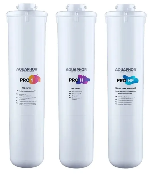 Komplet wkładów do filtra wody Aquaphor ECO H PRO 3 szt Pro 1 Pro H Pro HF
