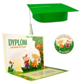 dyplom-pasowania-na-ucznia-biret-dla-dzieci-przypinka-pierwszoklasisty
