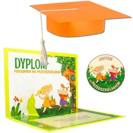 biret-dyplom-pasowania-na-przedszkolaka-przypinka