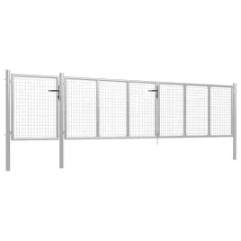 vidaxl-brama-ogrodzeniowa-stal-500-x-75-cm-srebrna