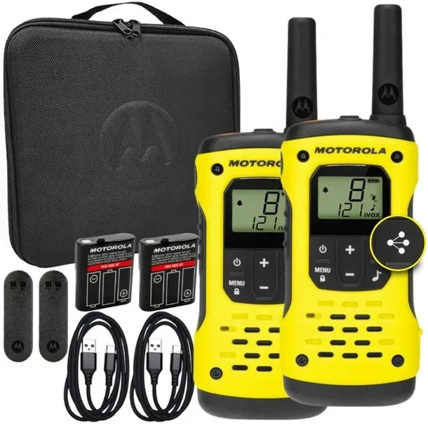 MOTOROLA T92 H2O WODOODPORNA KRÓTKOFALÓWKA IP67 WALKIE 10km + FUTERAŁ |2szt