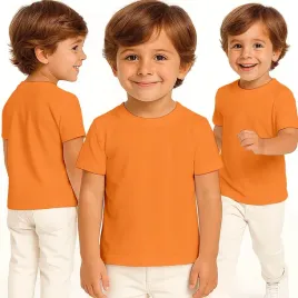 koszulka-dziecieca-t-shirt-dla-dziecka-bawelniana-pomaranczowa-110-116