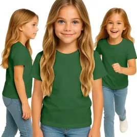 koszulka-dziecieca-t-shirt-dla-chlopca-dziewczynki-zielona-122-128