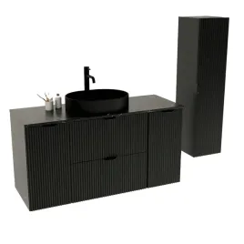 szafka-2-drzwi-2-szuflady-120-cm-i-slupek-czarny-marmur-czarny-royal-blat