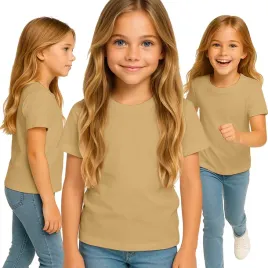 koszulka-dziecieca-t-shirt-dla-chlopca-dziewczynki-karmelowa-110-116